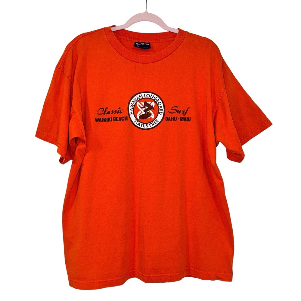 Aeropostale Mens Size XL T Shirt Hawaiian Longboard Classic Surf Oahu Maui Beach